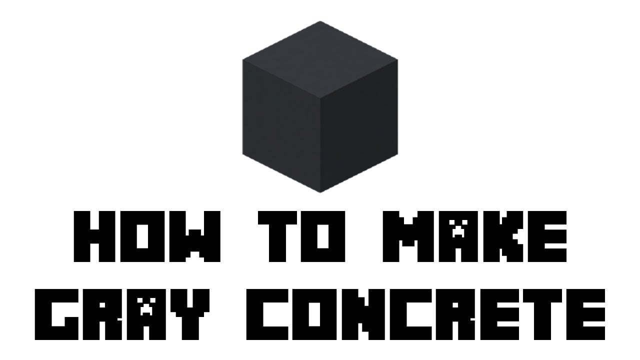 Featured image of post Gray Concrete Recipe Minecraft