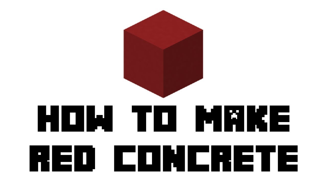 Featured image of post Red Concrete Recipe Minecraft